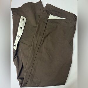 Nike Brown Track Pants with Button Detail